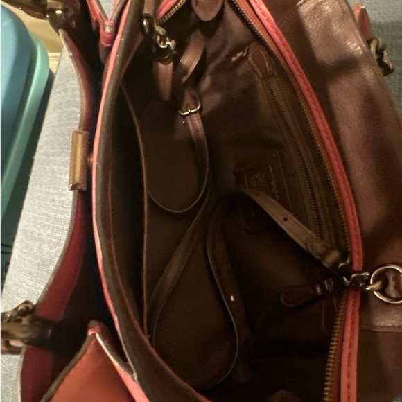 NWOT Coach Dreamer Colorblock Whipstitch in True Pink Multi/Pewter - Picture 6 of 6